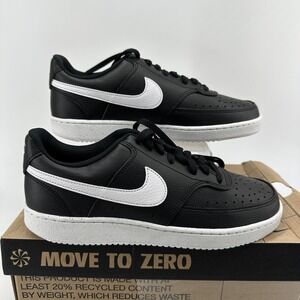 Nike Court Vision Low NN Shoes Mens Size 8.5 Black White Sneakers DH2987-001